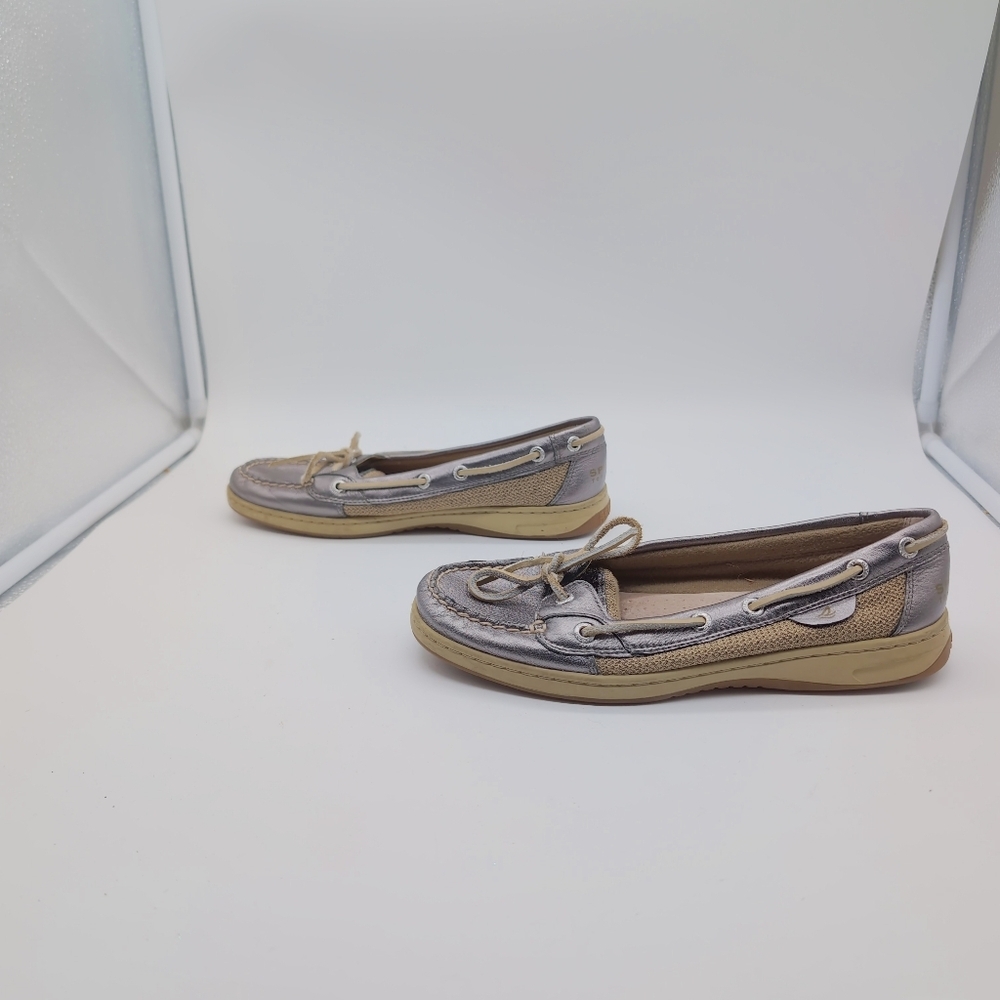 Sperry Top Sider Gray Taupe Boat Shoes for Women Sz 8.5 - Picture 3 of 7